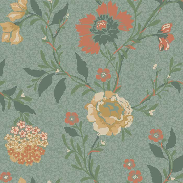 683-02, Blommor y Blad, MUR papel pintado